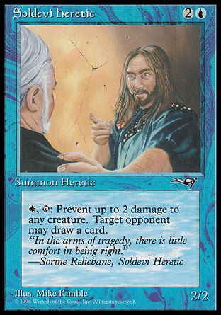 Soldevi Heretic (Blue Robe) (Alliances) Light Play - Nick Nack's Full Frontal Attack