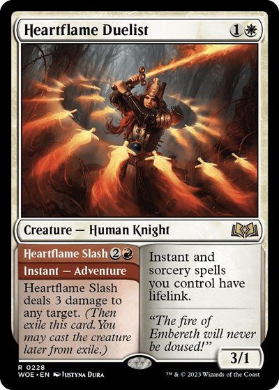 Heartflame Duelist (Wilds of Eldraine) Near Mint Foil - Nick Nack's Full Frontal Attack