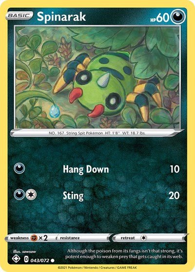 Spinarak (Shining Fates) Near Mint - Nick Nack's Full Frontal Attack