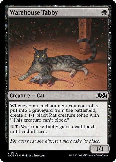 Warehouse Tabby (Wilds of Eldraine) Near Mint - Nick Nack's Full Frontal Attack