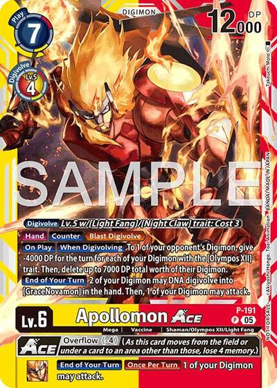 Apollomon ACE (Store Tournament 2025 Vol.3 Participation Pack) (Digimon Promotion Cards) Near Mint - Nick Nack's Full Frontal Attack
