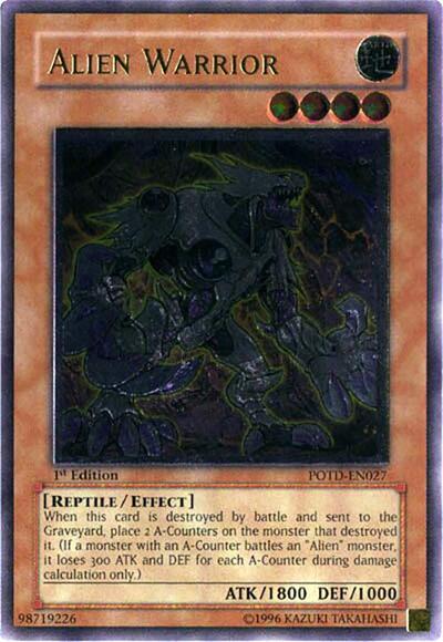 Alien Warrior (UTR) (Power of the Duelist) Damaged / Poor Unlimited - Nick Nack's Full Frontal Attack