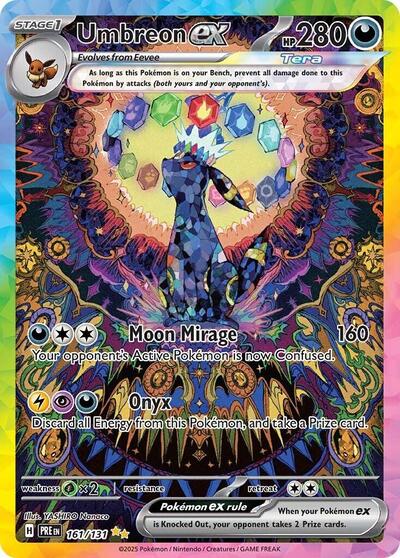 Umbreon ex - 161 (SV: Prismatic Evolutions) Near Mint Holofoil
