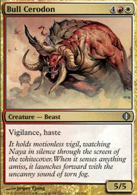 Bull Cerodon (Shards of Alara) Light Play - Nick Nack's Full Frontal Attack