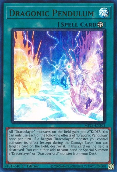 Dragonic Pendulum (25th Anniversary Tin: Dueling Heroes Mega Pack) Light Play 1st Edition