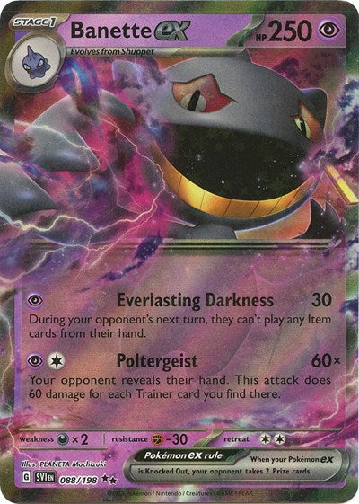 Banette ex - 088 (Scarlet and Violet: Base Set) Near Mint Holofoil
