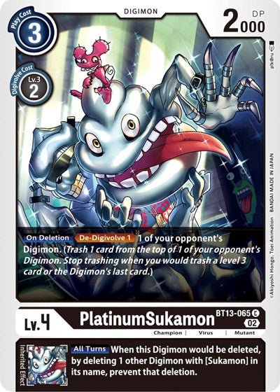 PlatinumSukamon (Versus Royal Knights) Near Mint - Nick Nack's Full Frontal Attack