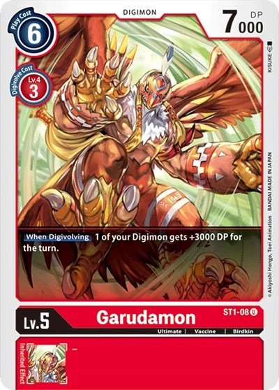 Garudamon (Starter Deck 01: Gaia Red) Near Mint - Nick Nack's Full Frontal Attack