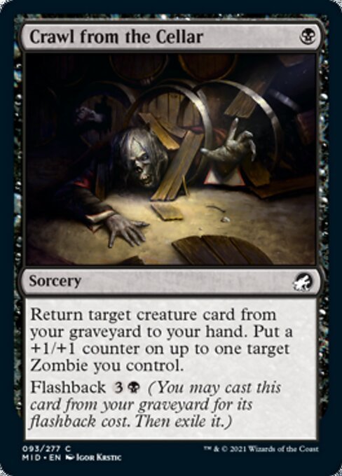 Crawl from the Cellar (Innistrad: Midnight Hunt) Near Mint - Nick Nack's Full Frontal Attack