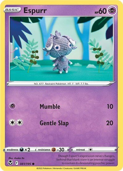 Espurr (SWSH12: Silver Tempest) Near Mint - Nick Nack's Full Frontal Attack