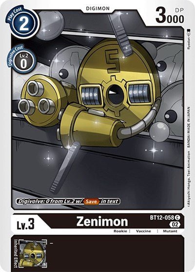 Zenimon (Across Time) Near Mint - Nick Nack's Full Frontal Attack