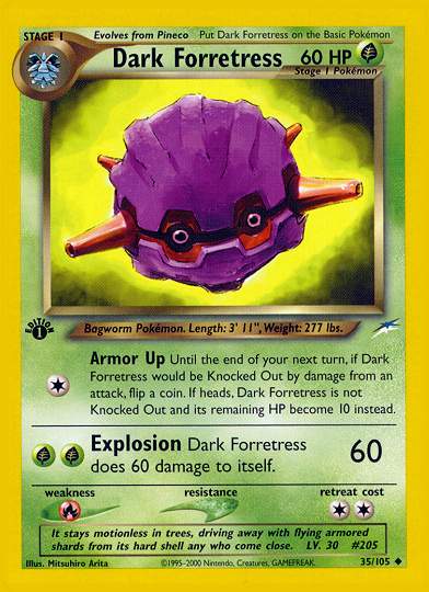 Dark Forretress (Neo Destiny) Light Play 1st Edition