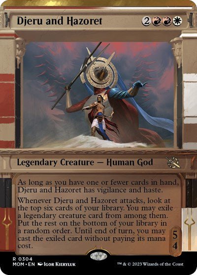 Djeru and Hazoret (Showcase) (March of the Machine) Near Mint - Nick Nack's Full Frontal Attack