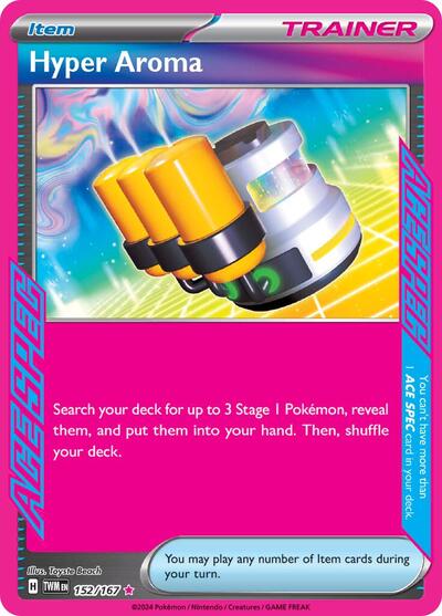 Hyper Aroma (SV06: Twilight Masquerade) Near Mint Holofoil - Nick Nack's Full Frontal Attack