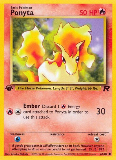 Ponyta (Team Rocket) Damaged / Poor Unlimited - Nick Nack's Full Frontal Attack