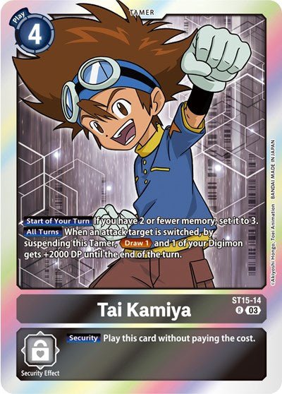 Tai Kamiya (Starter Deck 15: Dragon of Courage) Near Mint Foil - Nick Nack's Full Frontal Attack