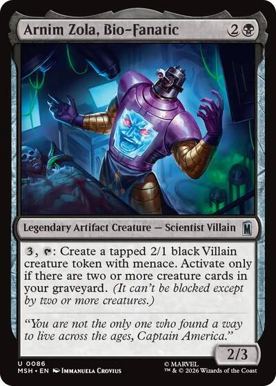 Arnim Zola, Bio-Fanatic (Marvel Super Heroes) Near Mint - Nick Nack's Full Frontal Attack