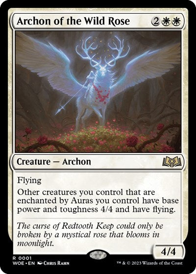 Archon of the Wild Rose (Wilds of Eldraine) Near Mint - Nick Nack's Full Frontal Attack
