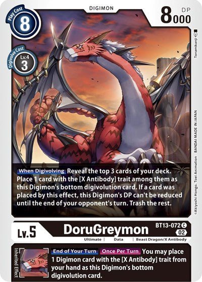 DoruGreymon (Versus Royal Knights) Near Mint - Nick Nack's Full Frontal Attack