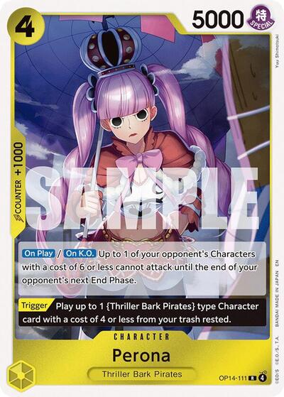 Perona OP14-111 (The Azure Sea's Seven) Near Mint Foil