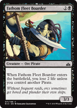 Fathom Fleet Boarder (Rivals of Ixalan) Near Mint - Nick Nack's Full Frontal Attack