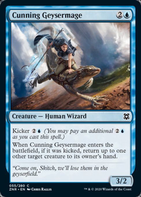 Cunning Geysermage (Zendikar Rising) Near Mint - Nick Nack's Full Frontal Attack