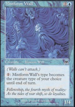Mistform Wall (Onslaught) Light Play Foil - Nick Nack's Full Frontal Attack