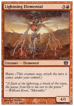 Lightning Elemental (8th Edition) Near Mint - Nick Nack's Full Frontal Attack