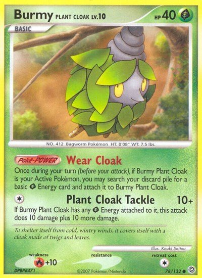 Burmy Plant Cloak (Secret Wonders) Medium Play - Nick Nack's Full Frontal Attack