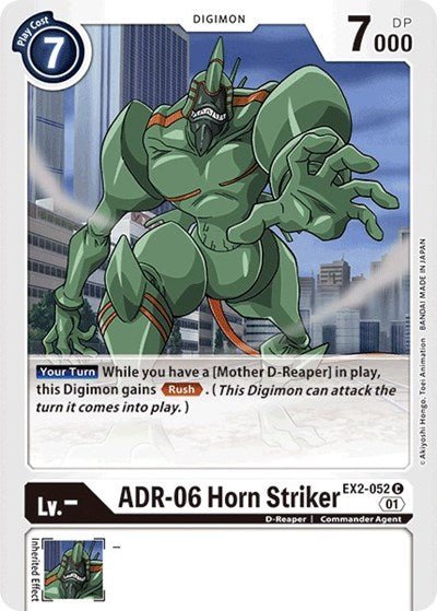 ADR - 06 Horn Striker (Digital Hazard) Near Mint - Nick Nack's Full Frontal Attack