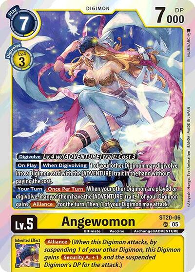 Angewomon (Starter Deck 20: Protector of Light) Near Mint - Nick Nack's Full Frontal Attack