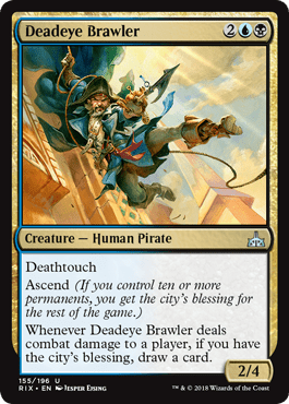 Deadeye Brawler (Rivals of Ixalan) Near Mint - Nick Nack's Full Frontal Attack