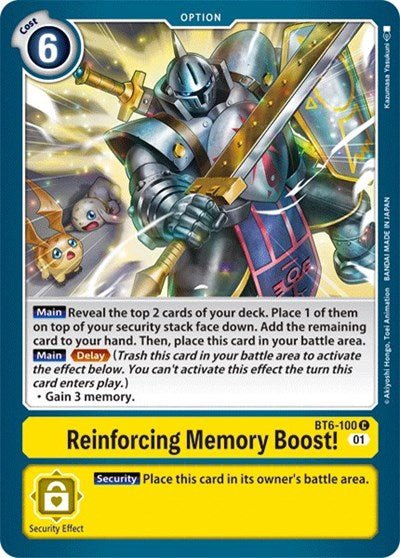 Reinforcing Memory Boost! (Double Diamond) Near Mint - Nick Nack's Full Frontal Attack