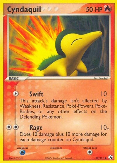 Cyndaquil (Hidden Legends) Light Play