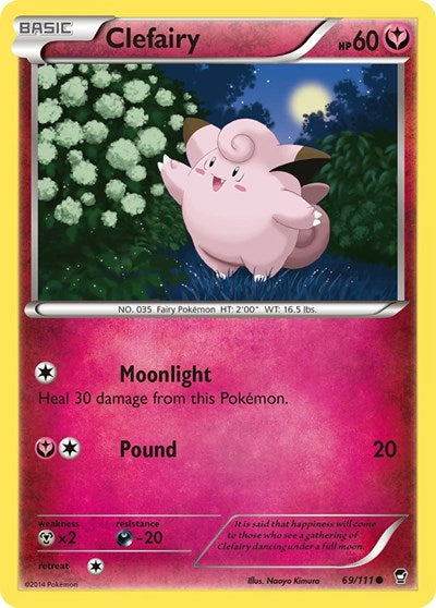Clefairy (69) (XY - Furious Fists) Near Mint