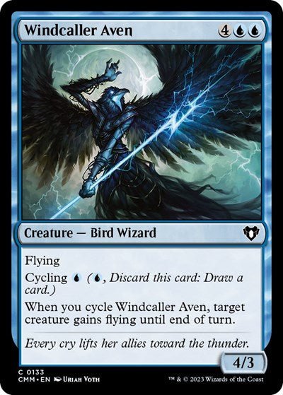 Windcaller Aven (Commander Masters) Near Mint - Nick Nack's Full Frontal Attack