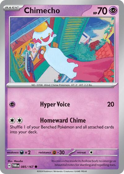 Chimecho - 085 (SV06: Twilight Masquerade) Near Mint Reverse Holofoil