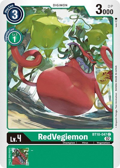 RedVegiemon (Xros Encounter) Near Mint - Nick Nack's Full Frontal Attack