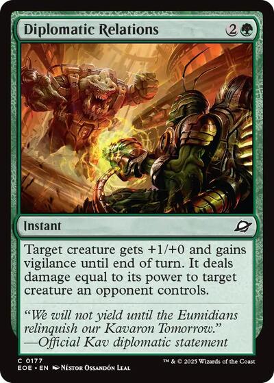 Diplomatic Relations (Edge of Eternities) Near Mint Foil - Nick Nack's Full Frontal Attack