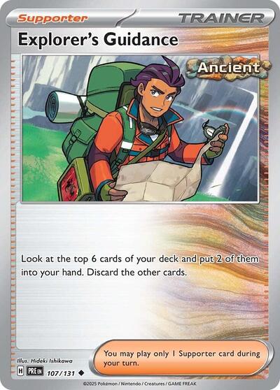 Explorer's Guidance (SV: Prismatic Evolutions) Near Mint - Nick Nack's Full Frontal Attack