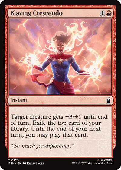 Blazing Crescendo (Marvel Super Heroes) Near Mint Foil