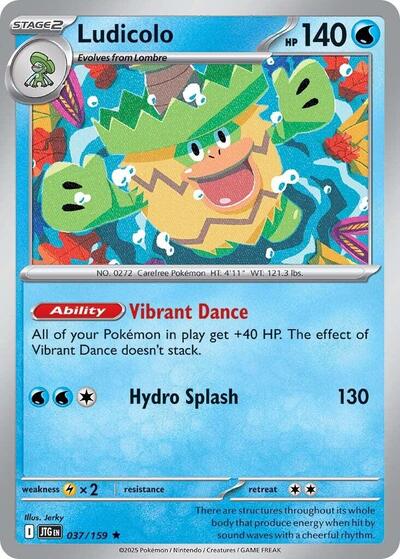 Ludicolo (SV09: Journey Together) Near Mint Holofoil - Nick Nack's Full Frontal Attack