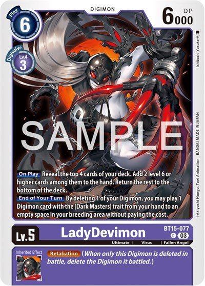LadyDevimon (Exceed Apocalypse) Near Mint - Nick Nack's Full Frontal Attack