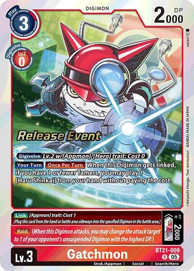 Gatchmon (World Convergence Release Event Cards) Near Mint Foil