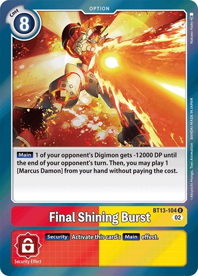 Final Shining Burst (Versus Royal Knights) Near Mint