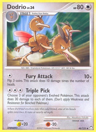Dodrio (Mysterious Treasures) Medium Play - Nick Nack's Full Frontal Attack