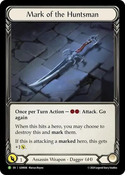 Mark of the Huntsman - GEM006 (GEM Pack 1) Near Mint Cold Foil - Nick Nack's Full Frontal Attack