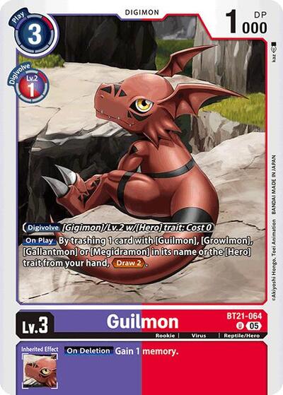 Guilmon (World Convergence) Near Mint - Nick Nack's Full Frontal Attack