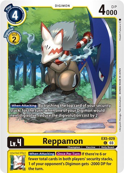Reppamon (Animal Colosseum) Near Mint - Nick Nack's Full Frontal Attack