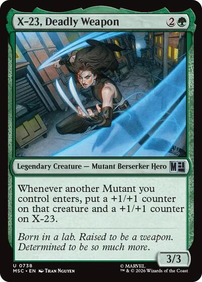 X-23, Deadly Weapon (Commander: Marvel Super Heroes) Near Mint